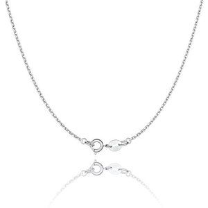 925 Sterling Silver Chain Necklace Women Girls 1.1mm Cable Chain Necklace